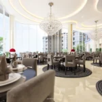 Fine Dining ของ Le Kamala กับฝ้าโค้งและพื้นผิวสะท้อนแสงที่ถ่ายทอดแนวคิด Scintillation จากประกายบนผิวน้ำ