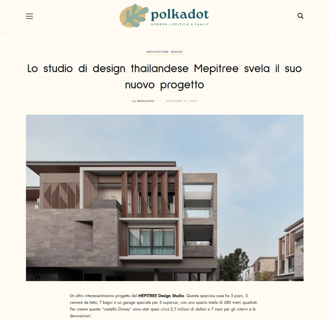 ผลงาน Brother & Sister โดย MEPITREE ที่ได้รับการนำเสนอใน Polkadot ประเทศอิตาลี