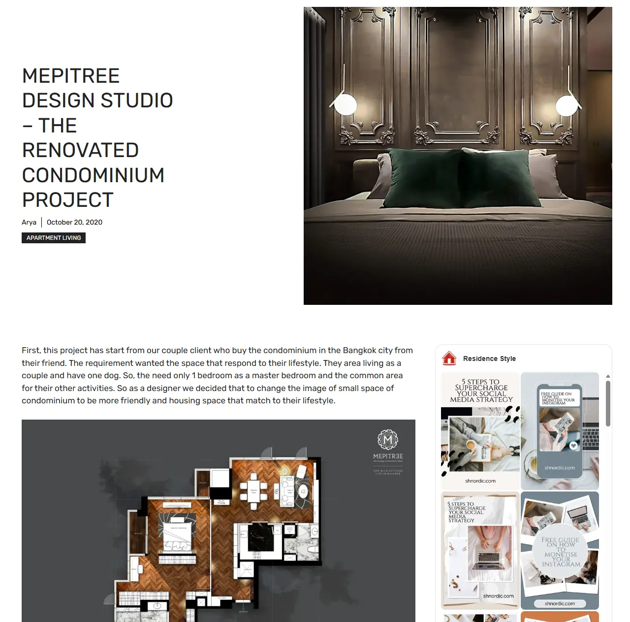 ผลงานรีโนเวตคอนโดสไตล์ Classic Parisian โดย MEPITREE ที่ได้รับการนำเสนอใน Residence Style